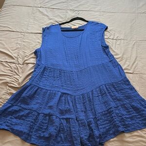 Blue Sleeveless Dress